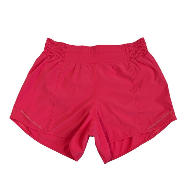 Lululemon Hotty Hot High-Rise Lined Short 4" size 6 in Lip Gloss Pink - Picture 4 of 8